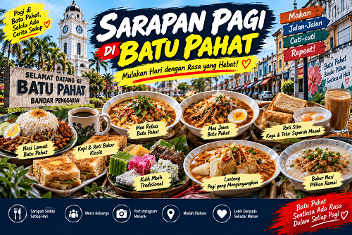 Sarapan Pagi di Batu Pahat: 15 Tempat Sarapan Sedap & Wajib Cuba Sarapan Pagi di Batu Pahat: 15 Tempat Sarapan Sedap & Wajib Cuba